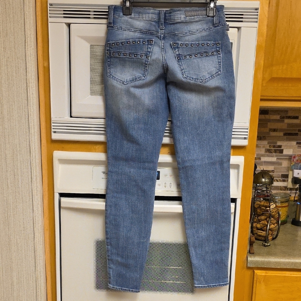 Rock & Republic Light Blue Skinny Jeans, Size 8 - Picture 2 of 11